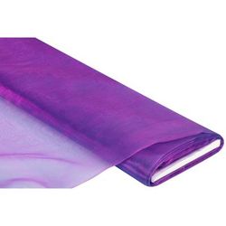 Tissu organza, rose vif/bleu