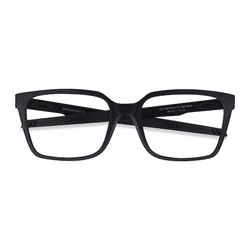 Unisex s square Black Plastic Prescription eyeglasses - Eyebuydirect s Oakley Dehaven A