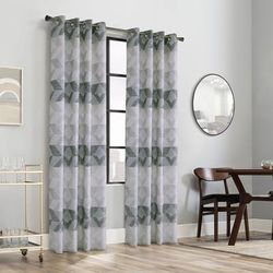Wide Width Jackson Light Filtering Grommet Curtain Panel by Habitat™ in Natural (Size 52" W 95" L)