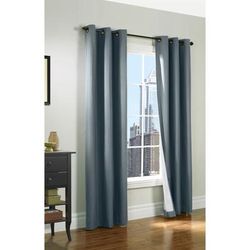 Prelude Room Darkening Grommet Curtain Panel by Thermalogic in Slate Blue