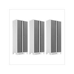 NewAge Garage Cabinets 3 x BOLD Series Platinum Lockers