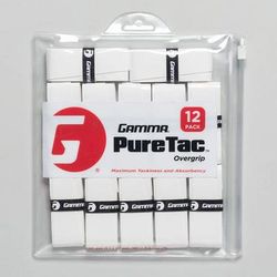 Gamma PureTac Overgrip 12 Pack Tennis Overgrips White