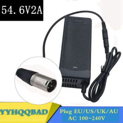 54.6V 2A charger electric bike lithium battery charger for 48V lithium battery pack XLRM connector