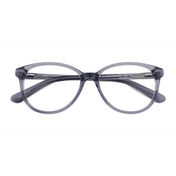 Female s horn Clear Blue Acetate Prescription eyeglasses - Eyebuydirect s Hepburn