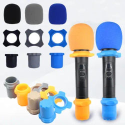 KTV Microphone Microphone Silicone Protective Cover Drop-proof Dustproof Sponge Cover