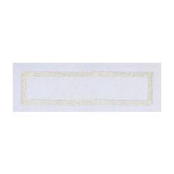 Hotel Collection 100% Cotton 20" X 60" Runner Bath Rug by Brylane Home in White Ivory