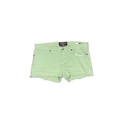 Lucky Brand Denim Shorts: Green Solid Bottoms - Women's Size 29