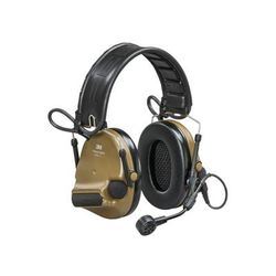 3M/Peltor ComTac VI Defender Electronic Earmuff Matte Finish Coyote Brown NIB Natural Interaction Behavior Wireless Technology Includes Boom