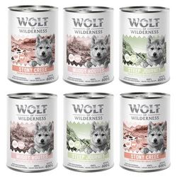 6x400g Mixed Pack Junior Wolf of Wilderness ''Expedition'' Wet Dog Food