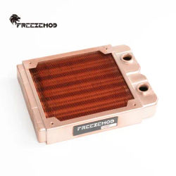 FREEZEMOD 12CM Full Copper For PC Fans Water Cooling Row 120mm Heat Sink Cooling Powerful Row Double-layer Round TSRP-ZT-120TG