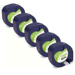 "TEMU 5- Tape Compatible With Letratag White Paper Refill 91330 10697, 1/2" X 13' 12mm X 4m For Lt-100h Plus Printer"
