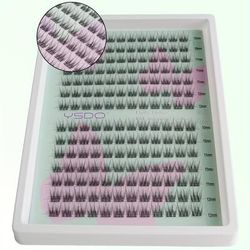 TEMU Ysdo Diy Individual Lashes: 168 Clusters Of Fluffy Lashes, 10/11/12mm, Natural, Soft, Easy To Apply, Beginners
