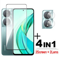 4in1 For Honor 90 Smart 5G Glass For Honor 90 Smart Tempered Glass 2.5D Full Cover Screen Protector
