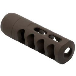 Tactical Precision Manufacturing Titanium Self Timing Side Ported .30 Caliber 5/8x24 Muzzle Brake Patriot Brown MBR-30-SPST-PBR-5824