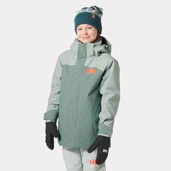 Helly Hansen Junior Level Insulated Ski Jacket Green 128/8