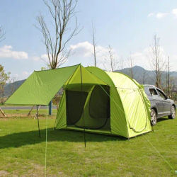 Upgraded & Basic SUV Tent with Mosquito Mesh and Extension Canopy, Rear Integrated Self-Driving Tour, Car Tail Side Rain-proof