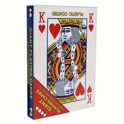 TEMU 54pcs/set Extra Large Playing Cards, Huge Wedding Large Model Poker, Quadruple Poker