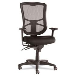 Alera EL41ME10B Elusion Series Mesh High-Back Multifunction Chair, Supports up to 275 lbs, Black Seat/Black Back, Black Base