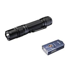 Fenix Flashlight PD36R Pro Rechargeable Flashlight & Blue EO3R V2 Rechargeable Keychain Ligh FX-PD36R-PRO+E03RV2BLUE-2023HOLIDAYKIT