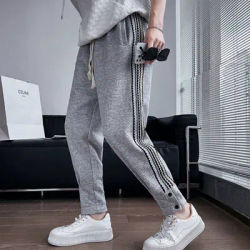 Men's Sweatpants Jogger Trousers Stripe Man Sweat Pants Harem Athletic Sport Track Harajuku Baggy