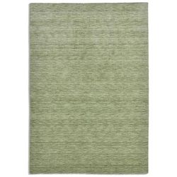 Tappeto tessuto a mano in lana vergine - verde chiaro - 70x140 cm