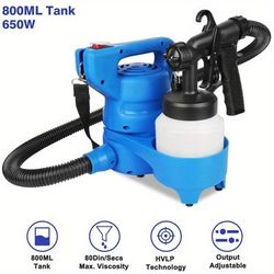 TEMU 800ml Paint Spray Painter 650w Oil Primer Water Paint Sprayer Machine