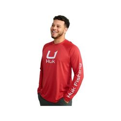HUK Performance Fishing Icon Long Sleve Crew - Men's Channel Marker 2XL H1200573-624-XXL
