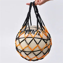 Portable Carry Net Bag Balls Volleyball Outdoor Durable Standard Thread Soccer Basketball Hoop Mesh Net