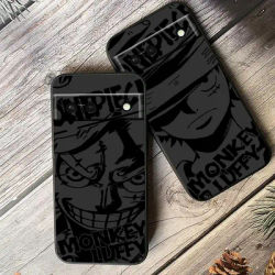 Anime Art One Piece Luffy For Google Pixel 9 8 7A 7 6A 6 5A 5 4 4A XL 5G Black Silicon Shockproof