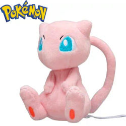 Poupée en peluche Pokemon Kawaii Mew, 20cm, dessin animé doux et Animal mignon, oreiller, cadeau d'anniversaire pour enfants, accessoires pour la maison
