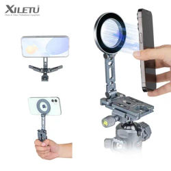 XILETU MagSafe Magnetic Phone Holder Foldable Camera Phone Tripod Stand for iPhone 15 14 13 12