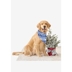 Plus Size Women's Pet Scarf by Dreams & Co. in Navy Bear Isle (Size S/M)