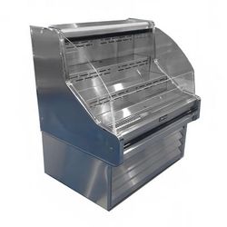Howard-McCray SC-OS30E-5C-S-LED 63" Impulse Horizontal Open Air Cooler w/ 3 Levels, 115v, White, Silver