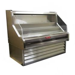 Howard-McCray SC-OS30E-6-S-LED 75" Impulse Horizontal Open Air Cooler w/ 3 Levels, 115v, Stainless Steel