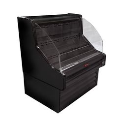 Howard-McCray SC-OS35E-4-B-LED 51" Impulse Horizontal Open Air Cooler w/ 3 Levels, 115v, Black