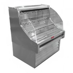 Howard-McCray SC-OS35E-4C-S-LED 51" Impulse Horizontal Open Air Cooler w/ 3 Levels, 115v, Stainless Steel