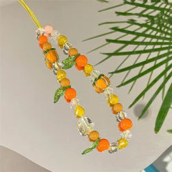 Mobile Phone Chain Phone Case Hanging Rope Manual Diy Beaded Camera Chain Earphone Case Phone Anti