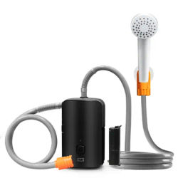 2023 Portable Camping Shower Electric Shower with Battery Powr Display 2 Flow Mode 4400mAh USB Rechargeable Fast Charging 8.2ft