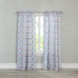 Wide Width BH Studio Microfiber Rod-Pocket Panel by BH Studio in Multi Floral (Size 50" W 63" L)