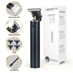 TEMU 1pc Men's Electric Push Clipper Professional Haircut Trimmer Cordless Hairdresser