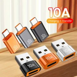 10A USB 3.0 To Type C Mini Fast Transfer USB Type C Female To USB PD Adapter Suitable for Mobile Computer Car Charger Converters