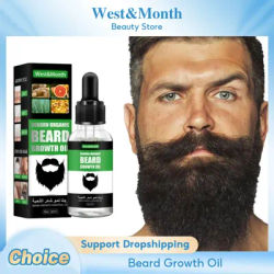 Beard Growth Oil Mustaches Growth Stronger Thicker Softener Anti Ha-ir Loss Regrowth Styling Mild Nourishing Beard Enhancer Oil