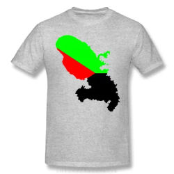 Martinique en rouge vert et noir drôle nouveauté hommes basique à manches courtes T-Shirt R265 hauts t-shirts taille européenne