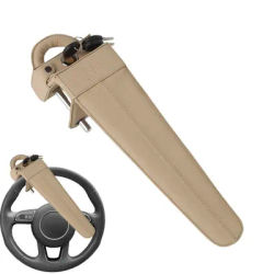 Steering Wheel Lock Bar Leather Car Wheel Lock Security Antitheft Locking Devices With 2 Keys For