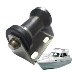 Stationary Roller Bracket Assembly Galvanized Steel Boat Trailer Keel Roller With Bracket Keel