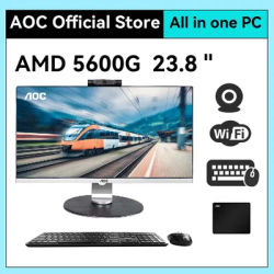 AOC All-in-one Computer 23.8-inch AMD 5600G 16G 512G Desktop Gaming Adjustment AIO Home Office Game