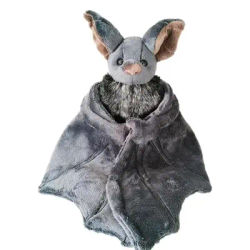 Devil Bat Plush Toy 13 Inch Bat Stuffed Animals Pillow Doll with Realistic Foldable Wing Home