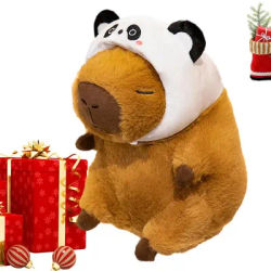 Capybara Plush Simulation Cute Capybara Pillow Toy Soft and Comfortable Plush Doll Pillow Brown