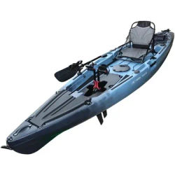 Pedal Fin Drive Powered Fishing Kayak Sit-on-Top or Stand-Capable Ideal for All Ages Ideal for