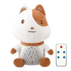 Star Projector Plush Toy Comfort Doll For Kids 0-3 Years Old Breathing Vibrations Sound And Light